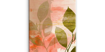 Peach Golden Leafy Escape Snap Phone Case by Prodigi