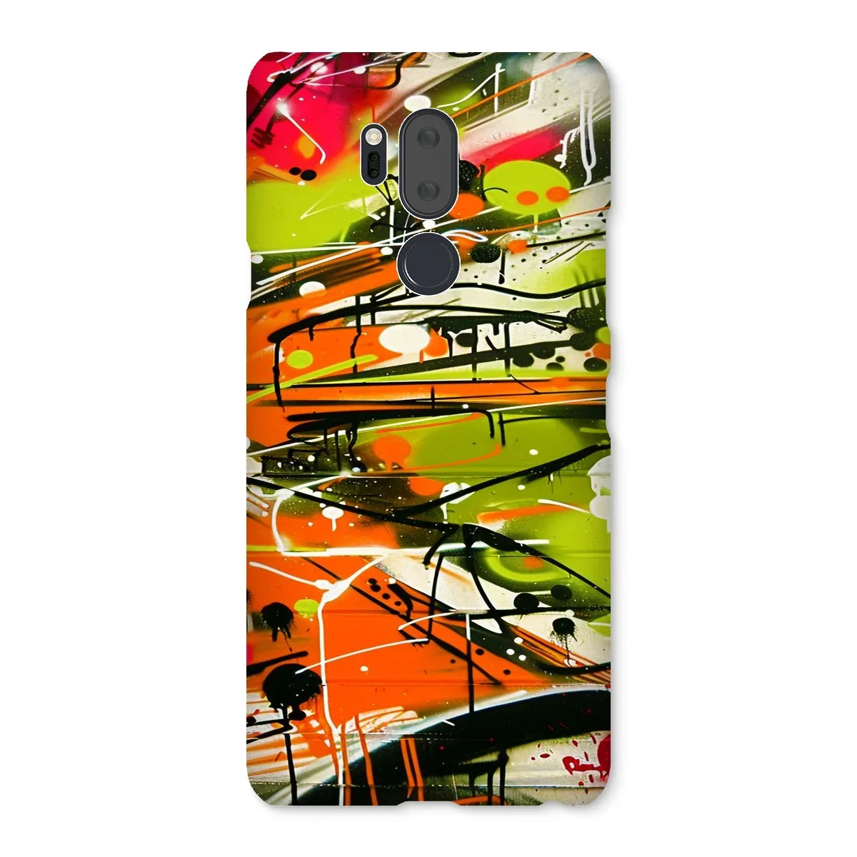 Neon Splatter Symphony: Urban Graffiti Art Snap Phone Case - D'Sare