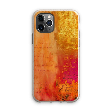 Warm Amber Seranade Eco Phone Case Eclectic Art - D'Sare