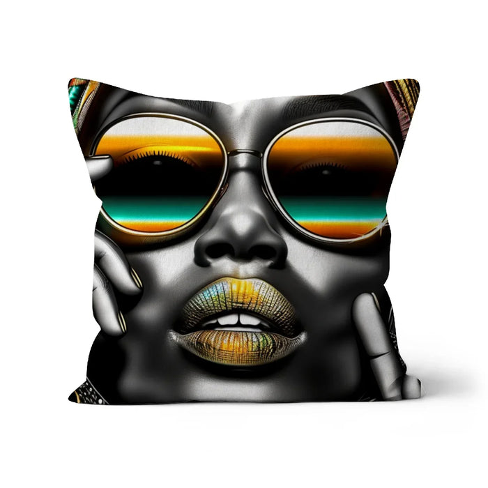Vibrant Flow Girl Cushion