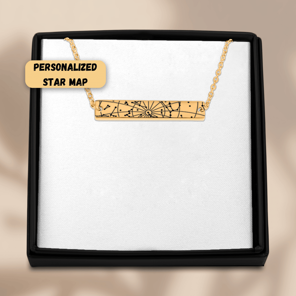 Stargaze Horizontal Star Map Necklace