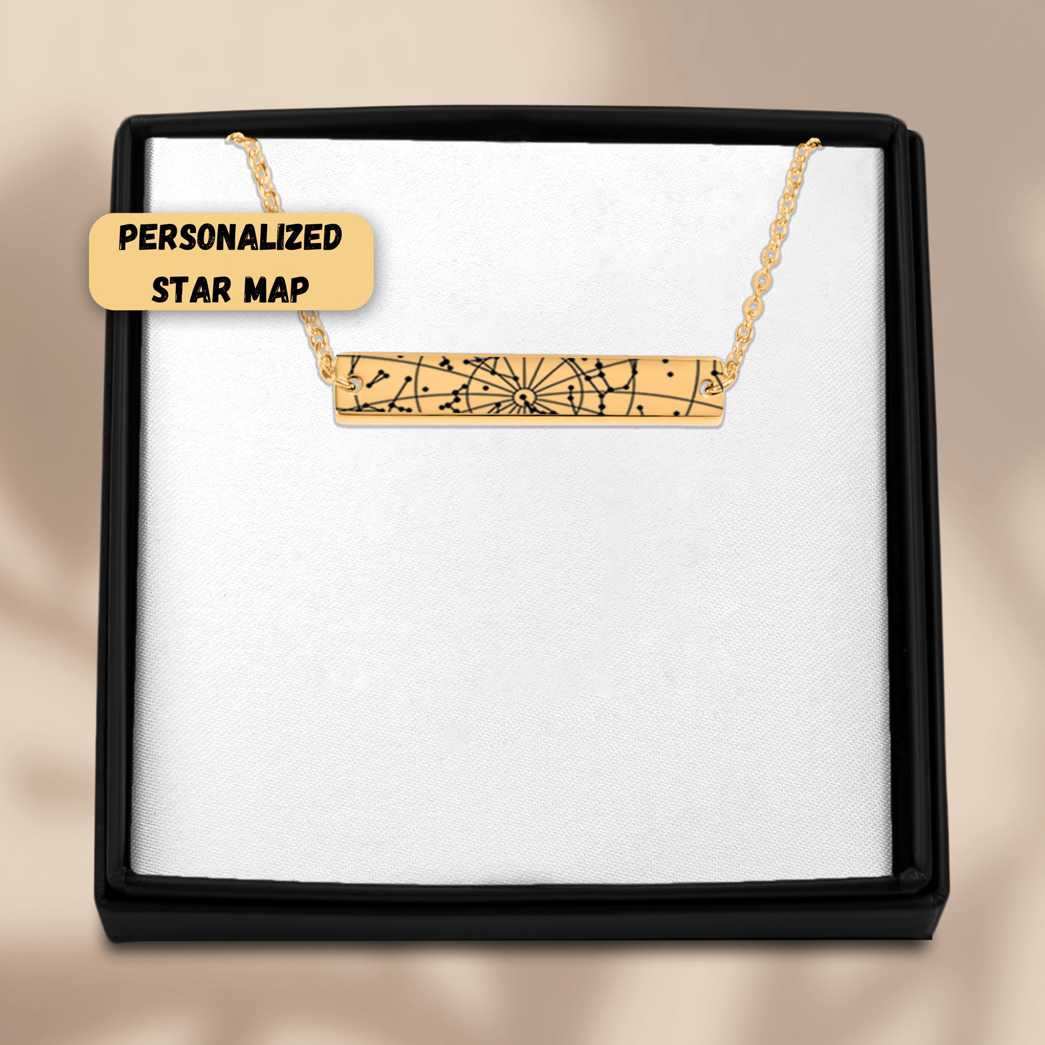 Stargaze Horizontal Star Map Necklace