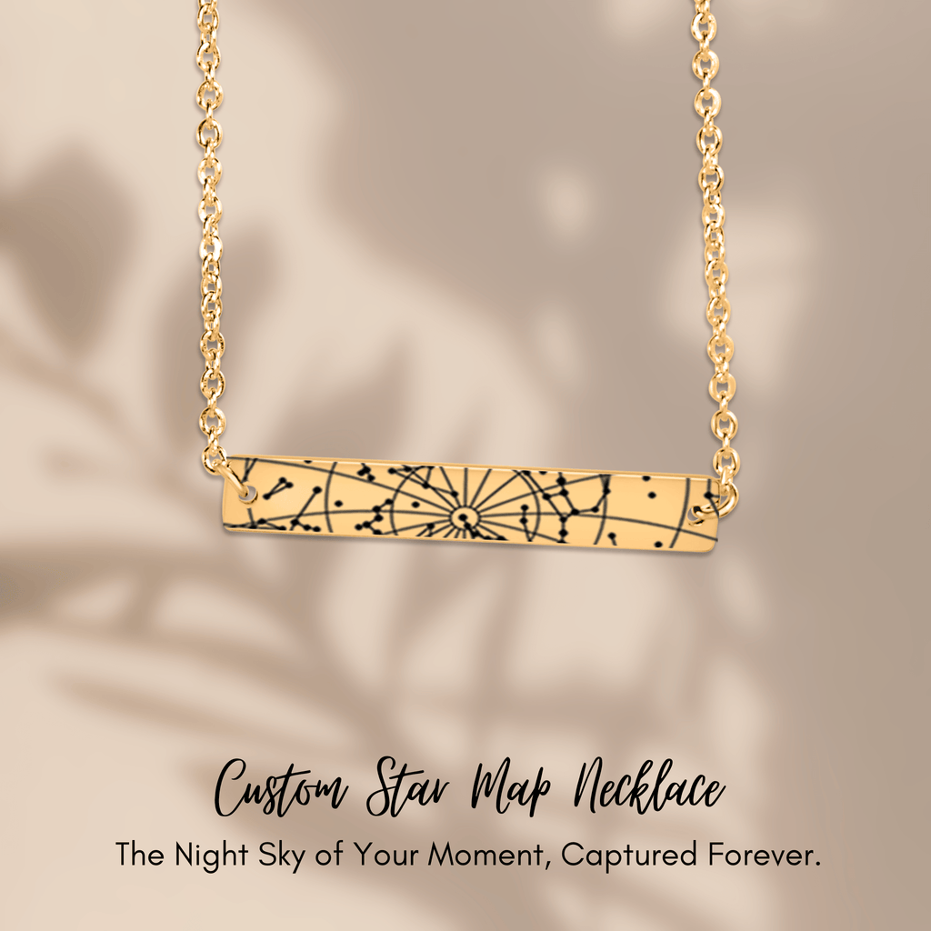 Stargaze Horizontal Star Map Necklace