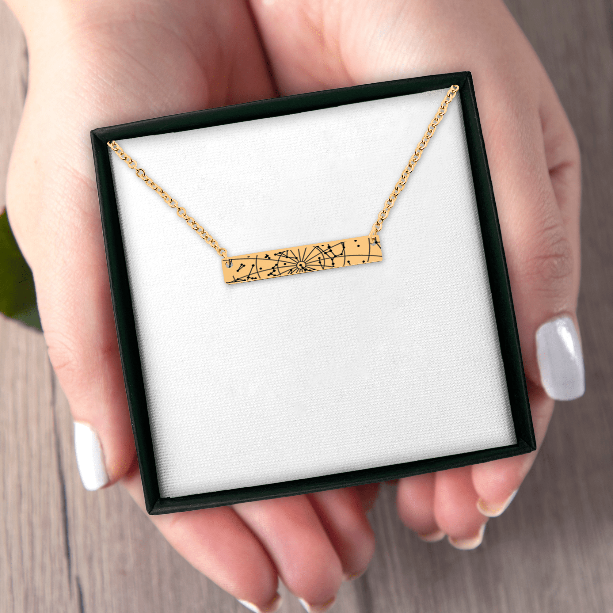 Stargaze Horizontal Star Map Necklace