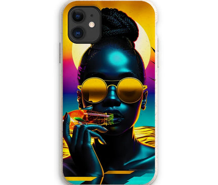 Tropical Sunset Dreams : Neon Vibes  Eco Phone Case - D'Sare