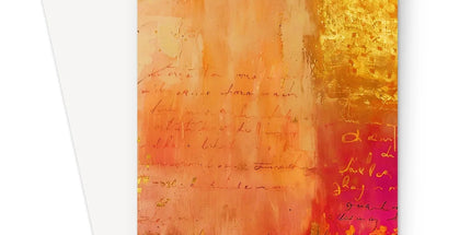 Warm Amber Seranade Greeting Card Eclectic Art by Prodigi