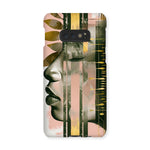 Echoes of Life: Afrocentric Meditation Peach and Gold Abstract Art Eclectic  Snap Phone Case