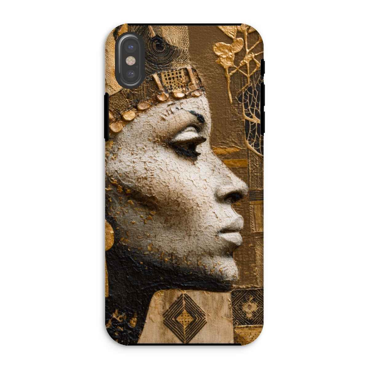 Afrocentric Golden Empress Dual Layer Tough Phone Case