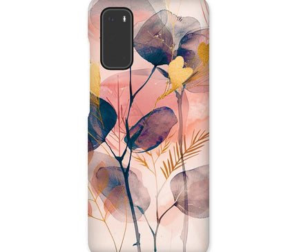 Peachy Blue Golden Flora Escape  Snap Phone Case - D'Sare