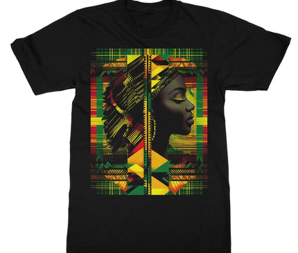 Abstract Red and Green Black Queen Fusion Softstyle T-Shirt