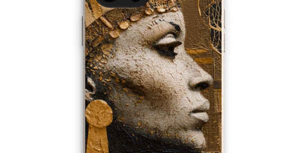 Afrocentric Golden Empress Eco Phone Case by Prodigi