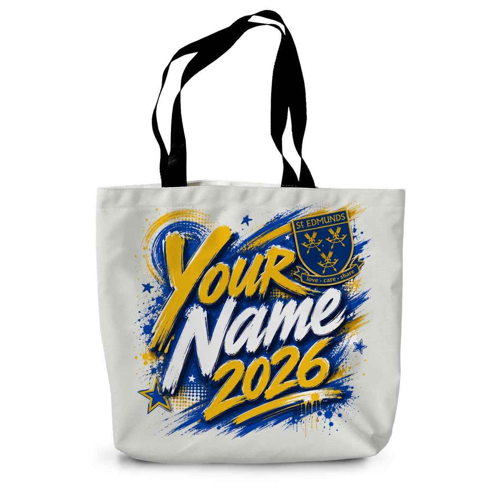 St Edmunds School Leavers 2026 Canvas Tote Bag With 26 Inch Handles