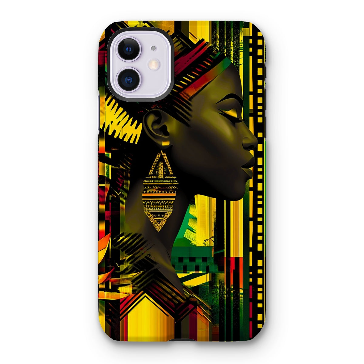 African Print Empress  Tough Phone Case - D'Sare