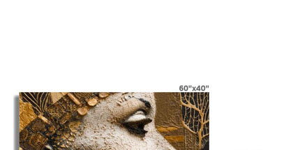 Afrocentric Golden Empress Hahnemühle German Etching Print by Prodigi