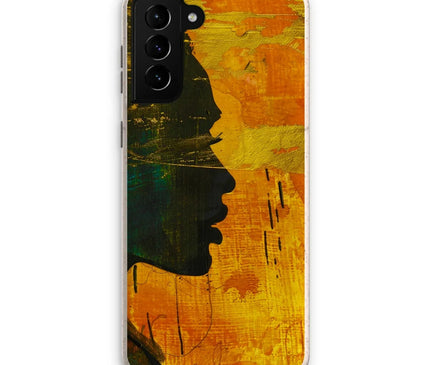 Golden Afrocentric Silhouette Eco Phone Case - D'Sare