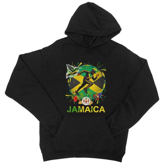 Jamaica Love Graffiti  College Hoodie