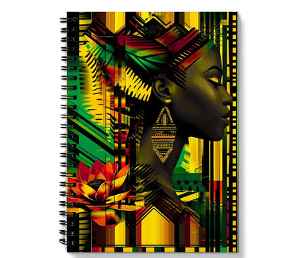 African Print Empress  Notebook - D'Sare