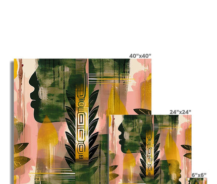 Echos of Duality Golden Pink Reflection Fine Art Print