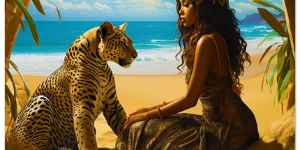 Seychelle Serenity: Golden Sand The Maiden and the LeopardFoam Landscape by D'Sare