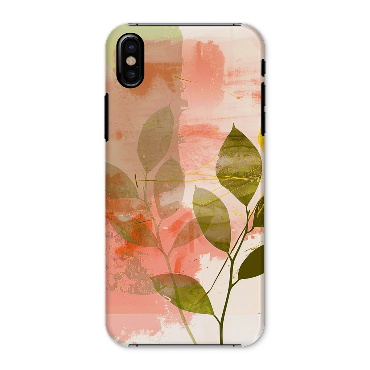 Peach Golden Leafy Escape  Snap Phone Case - D'Sare