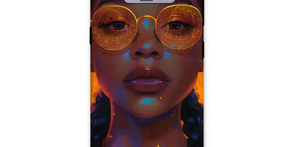 Solar Flare Radiant Soul Beautiful Black Girl Tough Phone Case by Prodigi