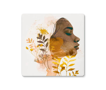 Golden Harmony Silhouette 06 Coaster - D'Sare