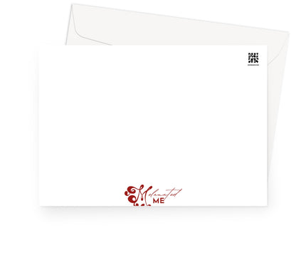 Echoes of Life: Afrocentric Meditation Peach and Gold Abstract Art Eclectic  Greeting Card