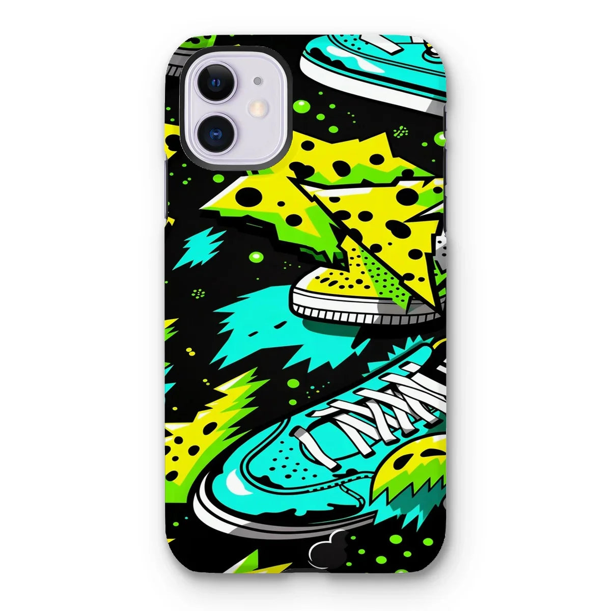Electric Kicks Art: Urban Pop Art Sneaker Explosion, Graffiti  Tough Phone Case - D'Sare