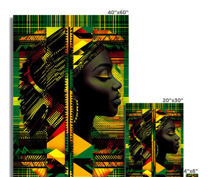 Red and Green Black Queen Fusion Fine Art Print