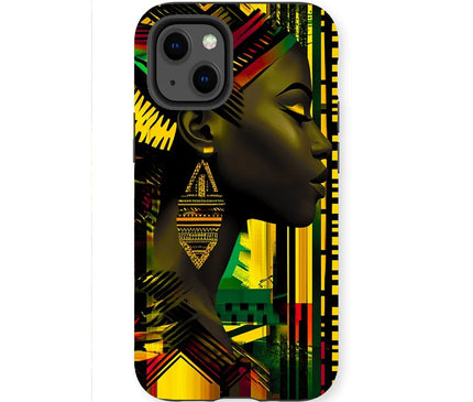 African Print Empress  Tough Phone Case - D'Sare