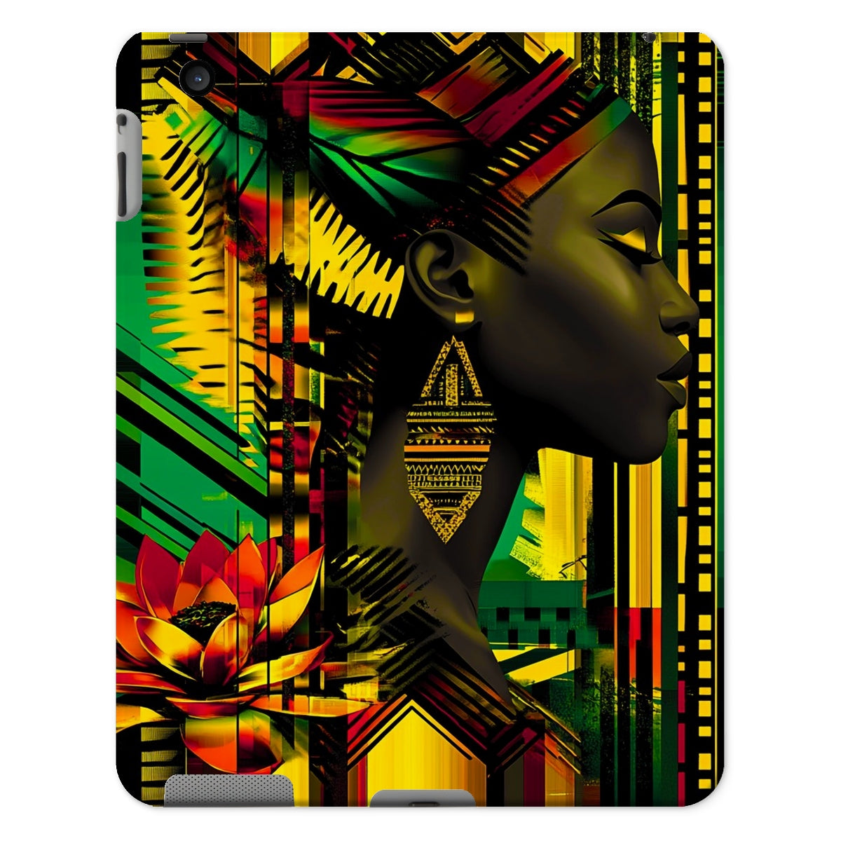 African Print Empress  Tablet Cases - D'Sare