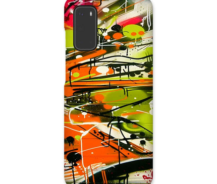 Neon Splatter Symphony: Urban Graffiti Art Snap Phone Case - D'Sare