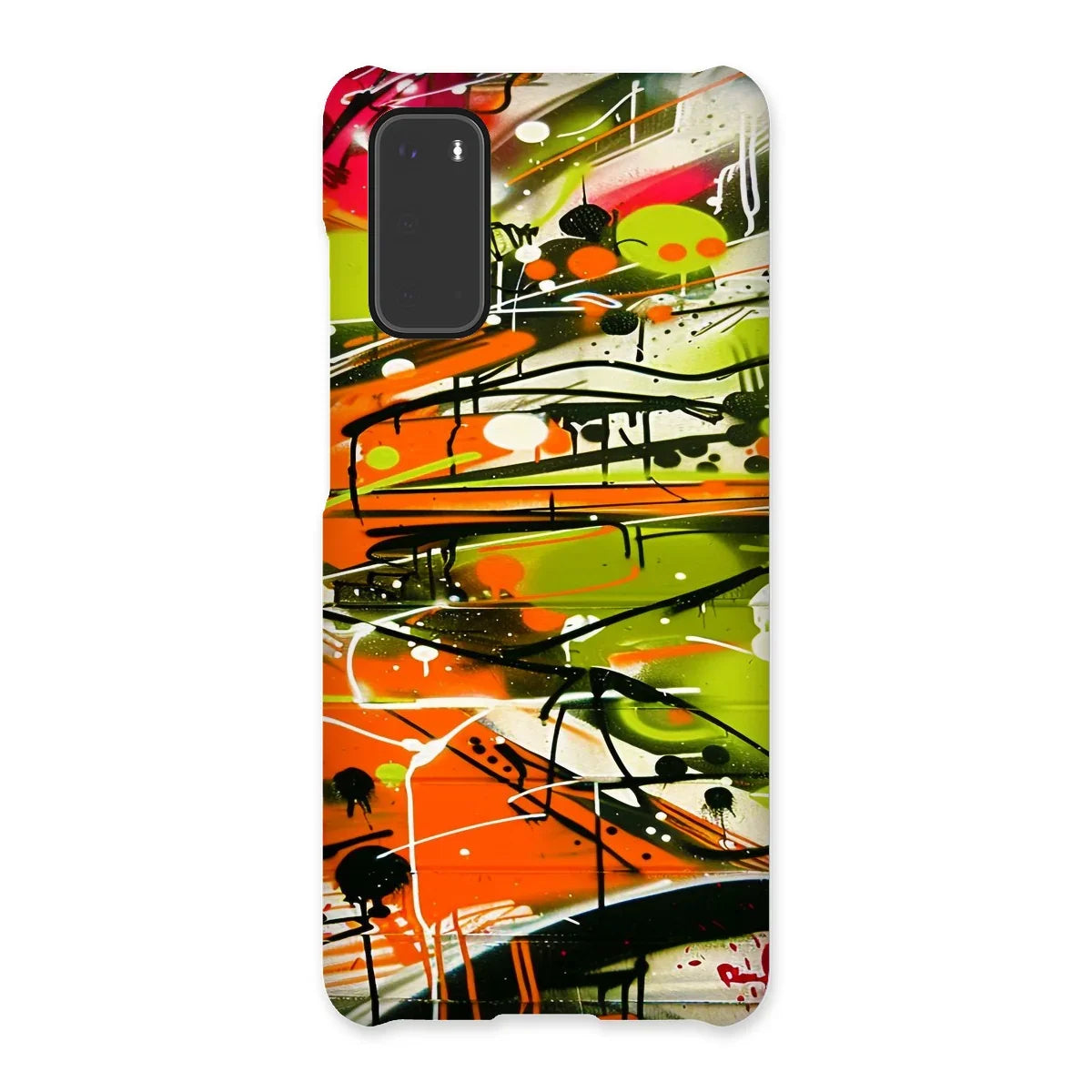 Neon Splatter Symphony: Urban Graffiti Art Snap Phone Case - D'Sare