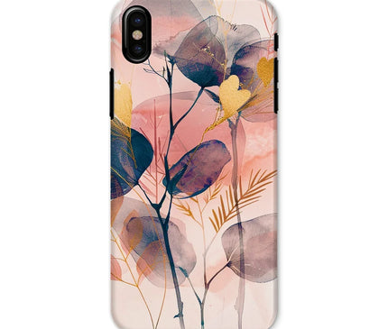 Peachy Blue Golden Flora Escape  Snap Phone Case - D'Sare