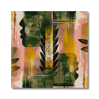 Echos of Duality Golden Pink Reflection Canvas