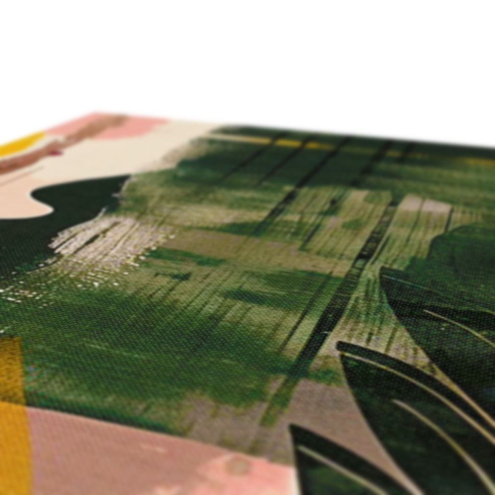 Echos of Duality Golden Pink Reflection Canvas