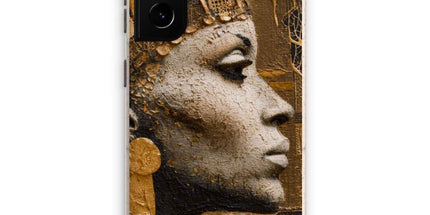 Afrocentric Golden Empress Eco Phone Case by Prodigi