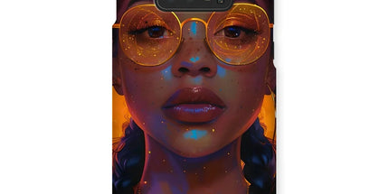 Solar Flare Radiant Soul Beautiful Black Girl Snap Phone Case by Prodigi
