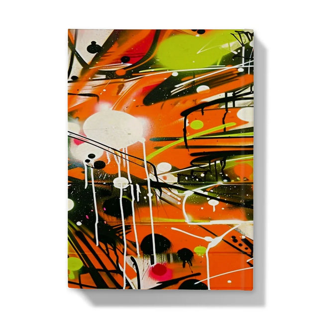 Neon Splatter Symphony: Urban Graffiti Art Hardback Journal - D'Sare