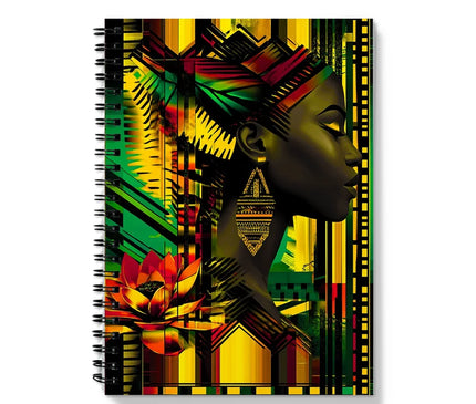 African Print Empress  Notebook - D'Sare