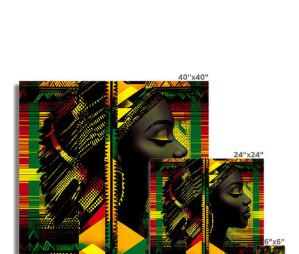 Red and Green Black Queen Fusion Fine Art Print