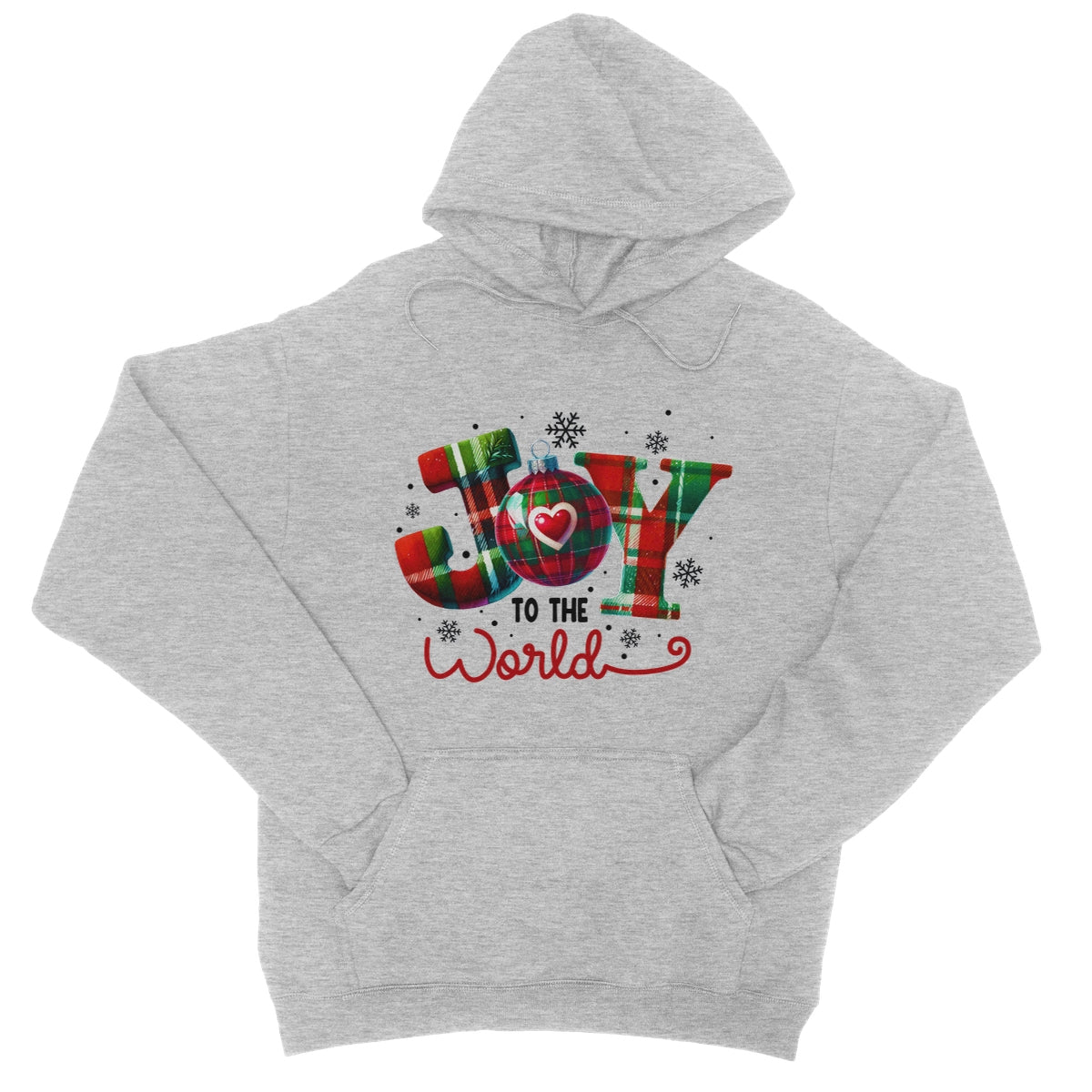 Joy To The World Christmas  College Hoodie