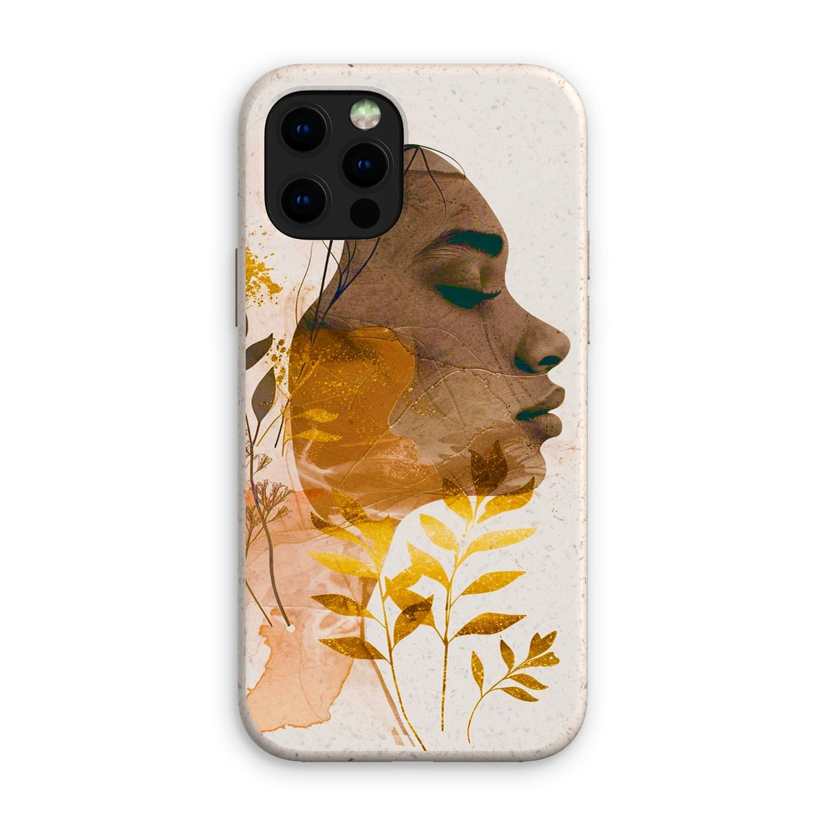 Golden Harmony Silhouette 06 Eco Phone Case - D'Sare