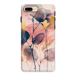 Peachy Blue Golden Flora Escape  Tough Phone Case - D'Sare