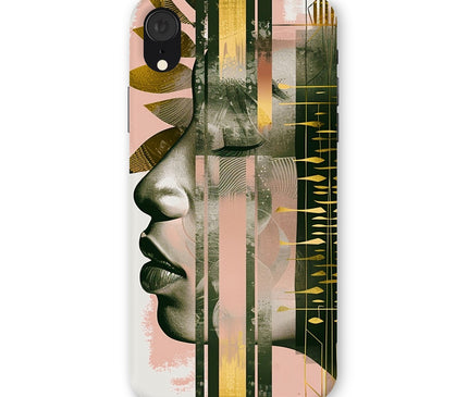 Peach and Gold Abstract Snap Phone Case