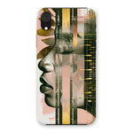 Echoes of Life: Afrocentric Meditation Peach and Gold Abstract Art Eclectic  Snap Phone Case