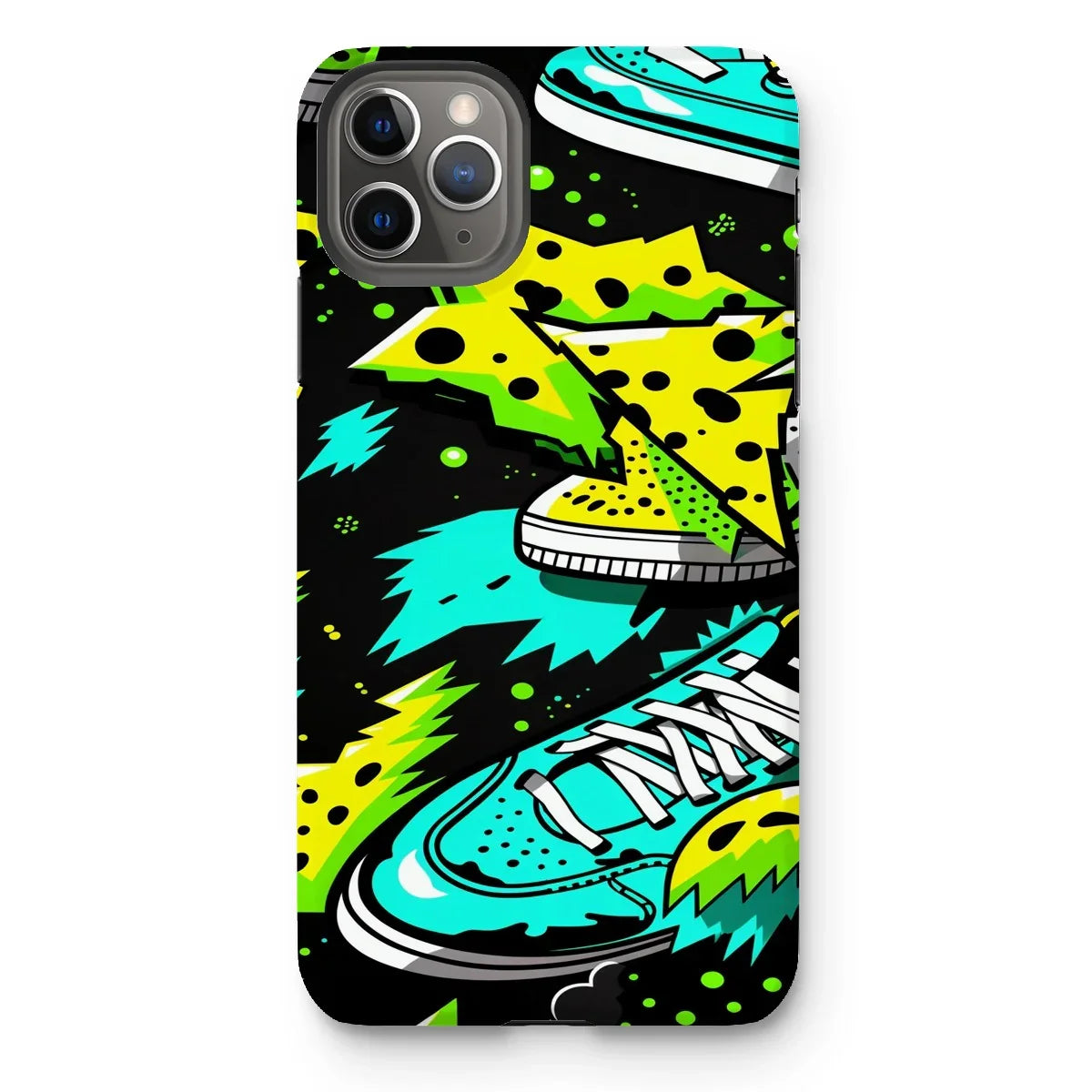 Electric Kicks Art: Urban Pop Art Sneaker Explosion, Graffiti  Tough Phone Case - D'Sare