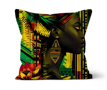 African Print Empress  Cushion - D'Sare
