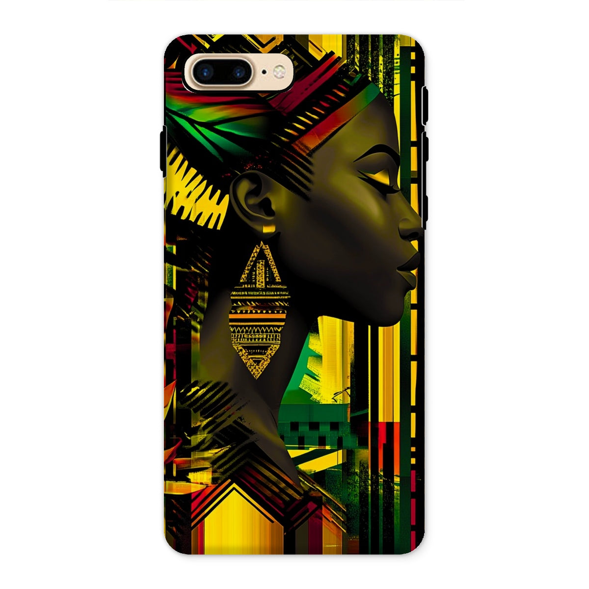 African Print Empress  Tough Phone Case - D'Sare