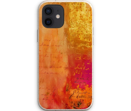 Warm Amber Seranade Eco Phone Case Eclectic Art - D'Sare